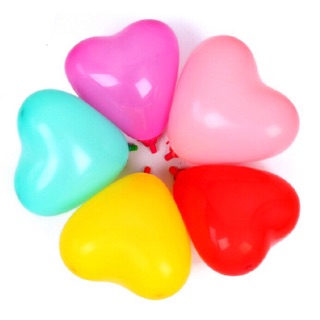 Set 100 quả bóng bay trái tim
