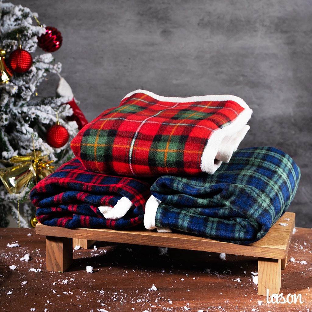 Chăn văn phòng Scotland kẻ sọc 100cm*140cm CVP00321