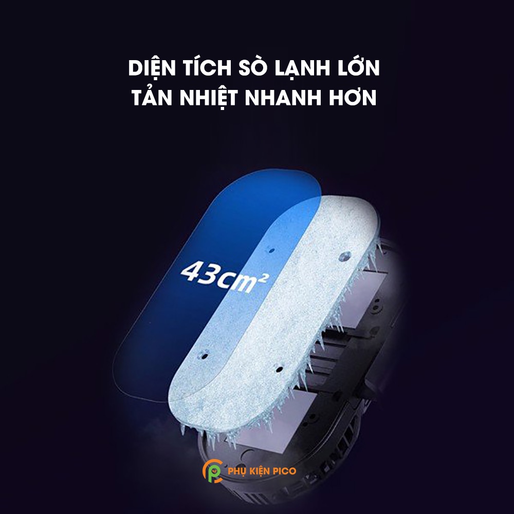 Quạt tản nhiệt điện thoại 2 sò lạnh AH 102 - Quạt tản nhiệt sò lạnh cỡ lớn AH-102 Livestream - Tiktok - Gaming