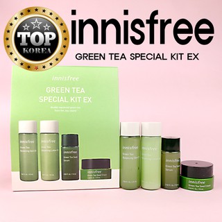 <innisfree> Green tea special set / Bộ 4 mỹ phẩm dưỡng da INNISFREE chiết xuất trà xanh hiệu quả / TOPKOREA
