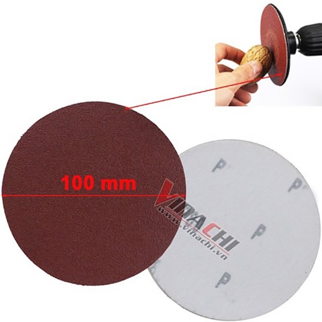 Giấy Giáp Tròn 100mm - Giấy Giáp Tròn Có Thể Mài Mòn Trên Các Bề Mặt Vật Liệu Sắt, Gỗ, Xi Măng