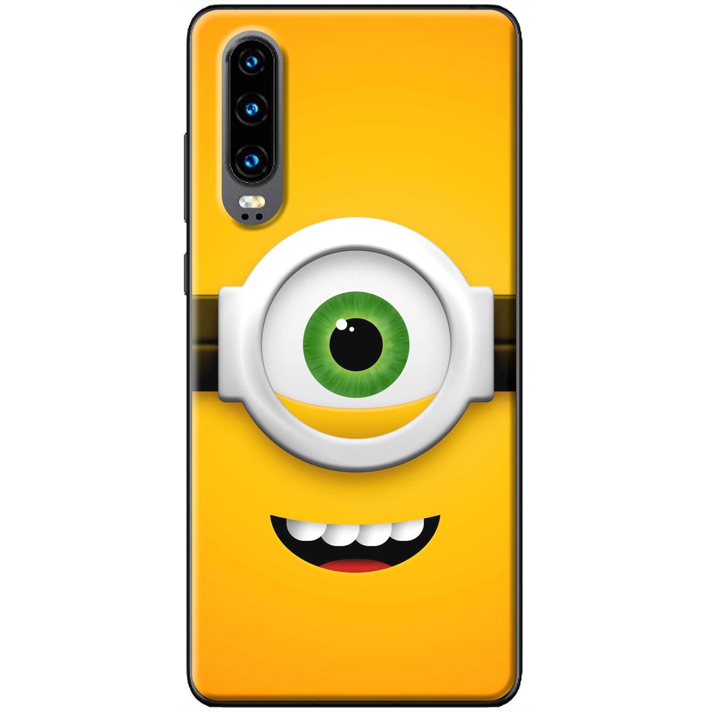 Ốp lưng nhựa dẻo Huawei P30, P30 Pro, P30 Lite in hình Minion 1 mắt