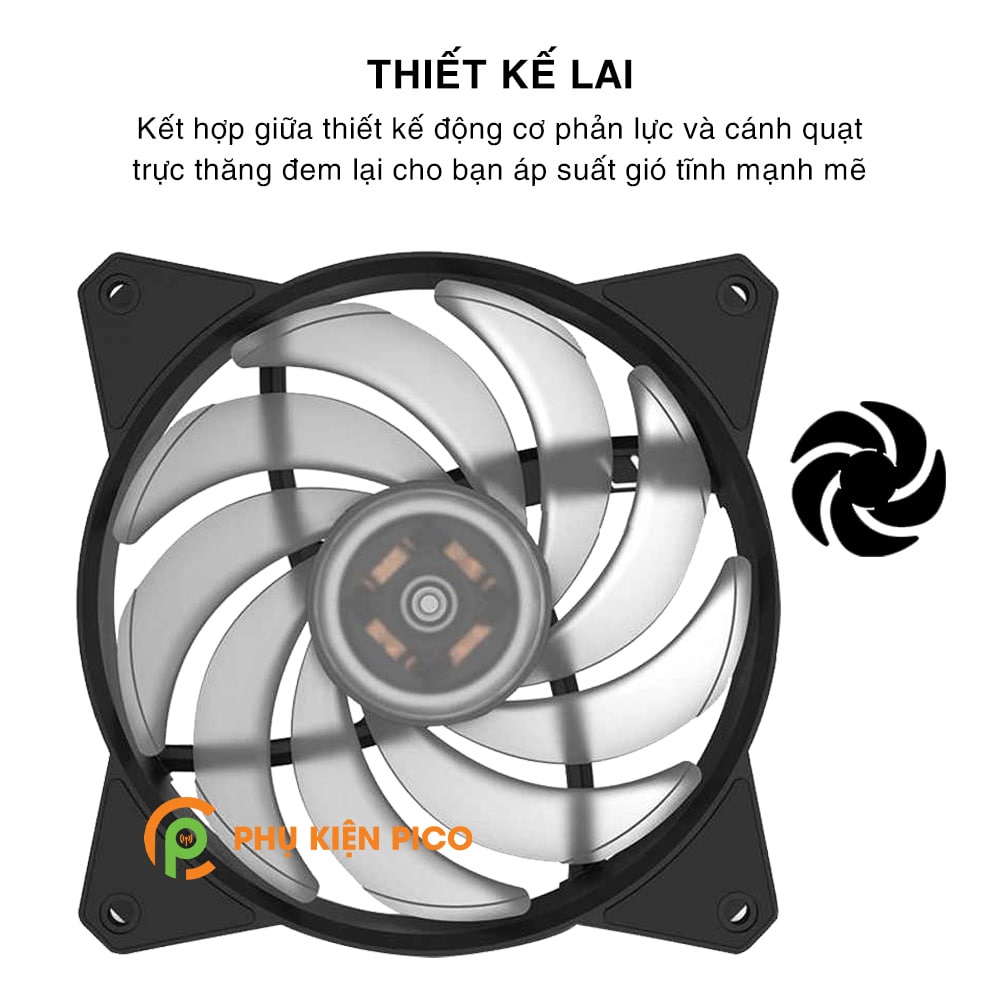 Quạt tản nhiệt case máy tính Cooler Master MasterFan MF120R ARGB CoolerMaster MF 120R RGB Quạt Fan Case 12cm 120mm