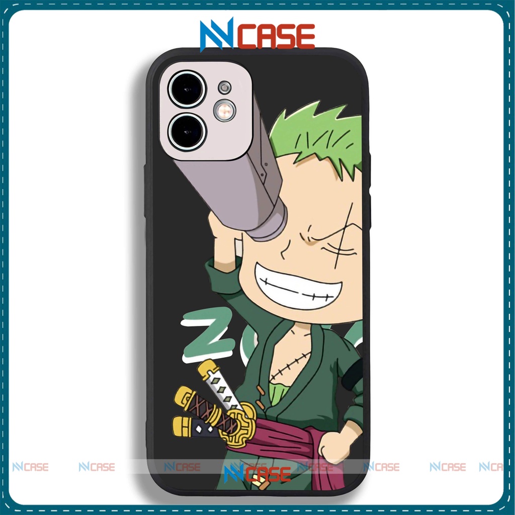 Ốp lưng iPhone Anime one piece cạnh viền vuông silicon dẻo bảo vệ camera iphone 6/6s/7/8/X/XS/Xr/11/12/13 Pro Plus Max