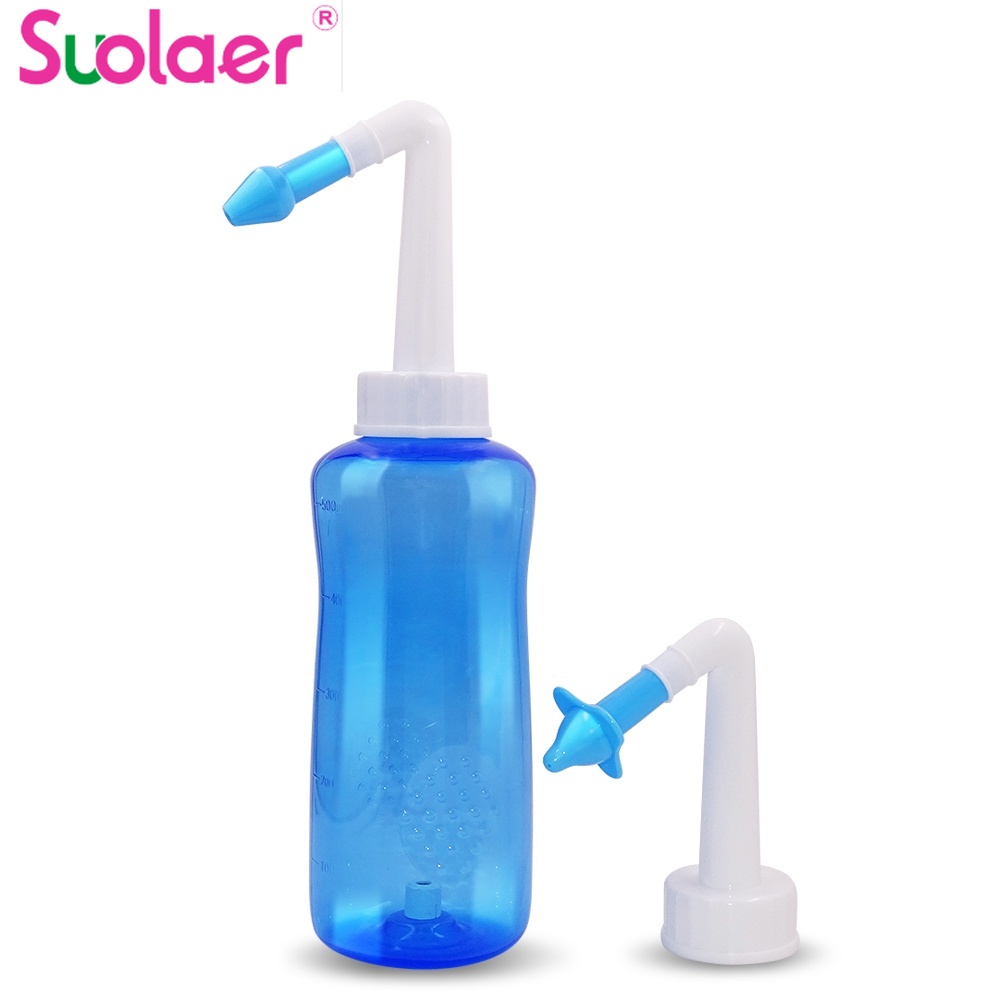 Bộ bình rửa và muối SUOLAER dùng để rửa mũi dung tích 300/500ml