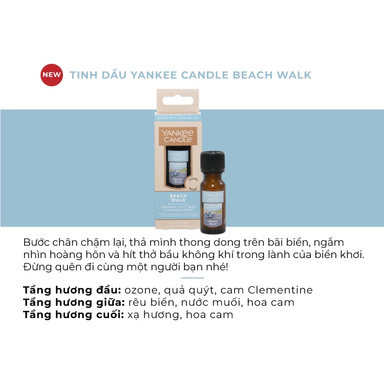 Tinh dầu Yankee Candle - Beach Walk (15ml)