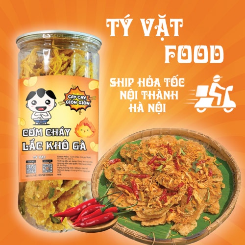 Cơm cháy lắc khô gà 300g TYVATFOOD - Ăn vặt Hà nội thơm ngon cùng đặc sản các miền giá rẻ