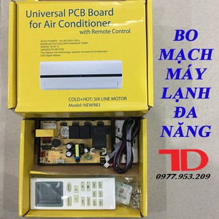 Bo mạch điều hòa đa năng 6 dây có đèn hiển thị NEW983