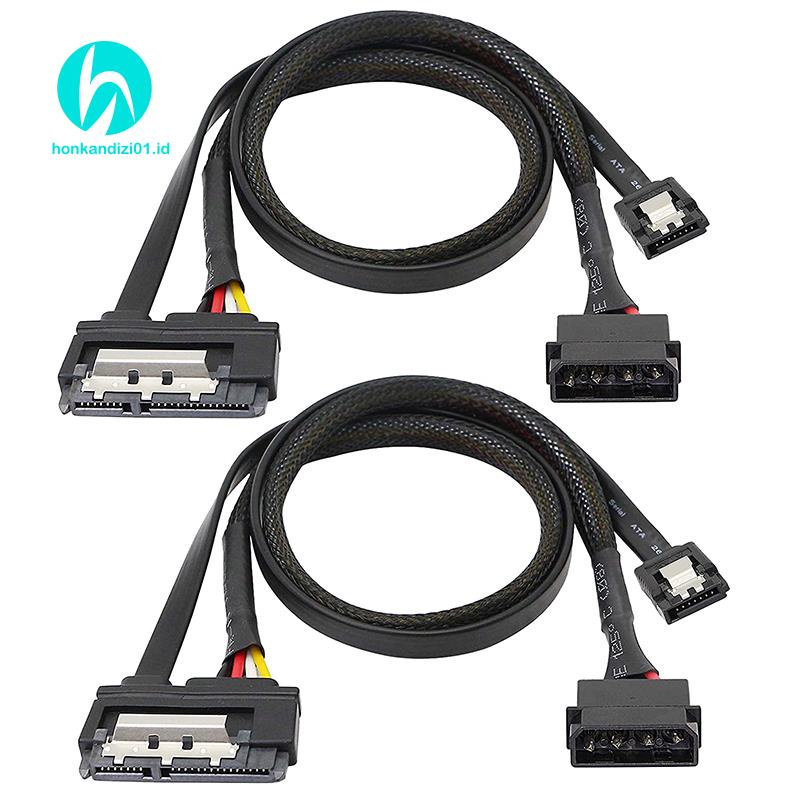 Set 2 Cáp Mở Rộng SATA 6G 2 Trong 1 LP4 IDE