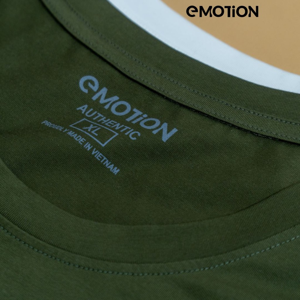 Áo phông nam cổ tròn EMOTION vải Cotton dày dặn, Áo thun form regular fit co giãn thoải mái | BigBuy360 - bigbuy360.vn