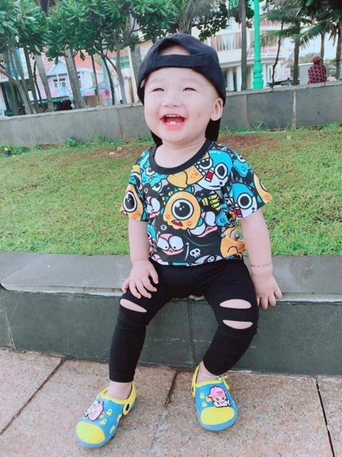 QUẦN RÁCH GỐI LEGGING  SÀNH ĐIỆU CHO BÉ TRAI BÉ GÁI
