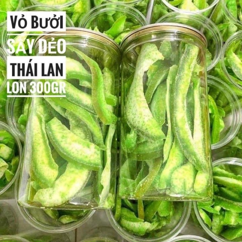 Vỏ bưởi sấy dẻo Thái LanLon 300gr [FREE SHIP] TỪ ĐƠN 50K, [Loại Đặc Biệt] Hàng ngon nhà làm
