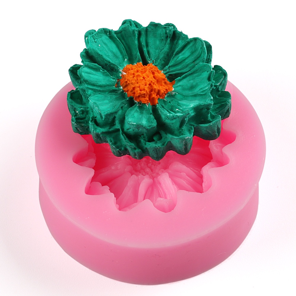 Khuôn Silicone Tạo Hình Hoa 3D Trang Trí Bánh