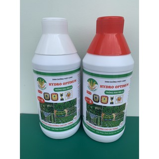 (1CẶP) DUNG DỊCH DINH DƯỠNG TRỒNG RAU THỦY CANH CAO CẤP MỚI 500ml/chai
