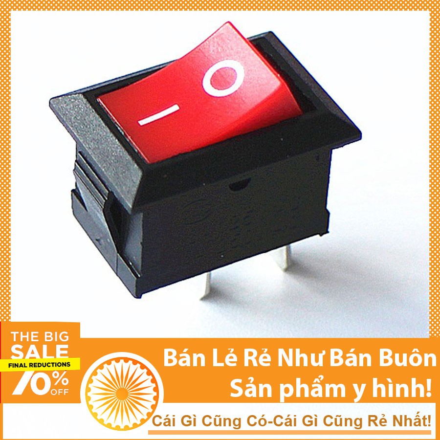 Công Tắc Bập Bênh KCD1-101 6A 250V 2 Chân