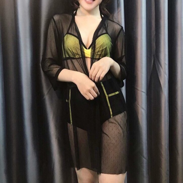Kimono ren lưới