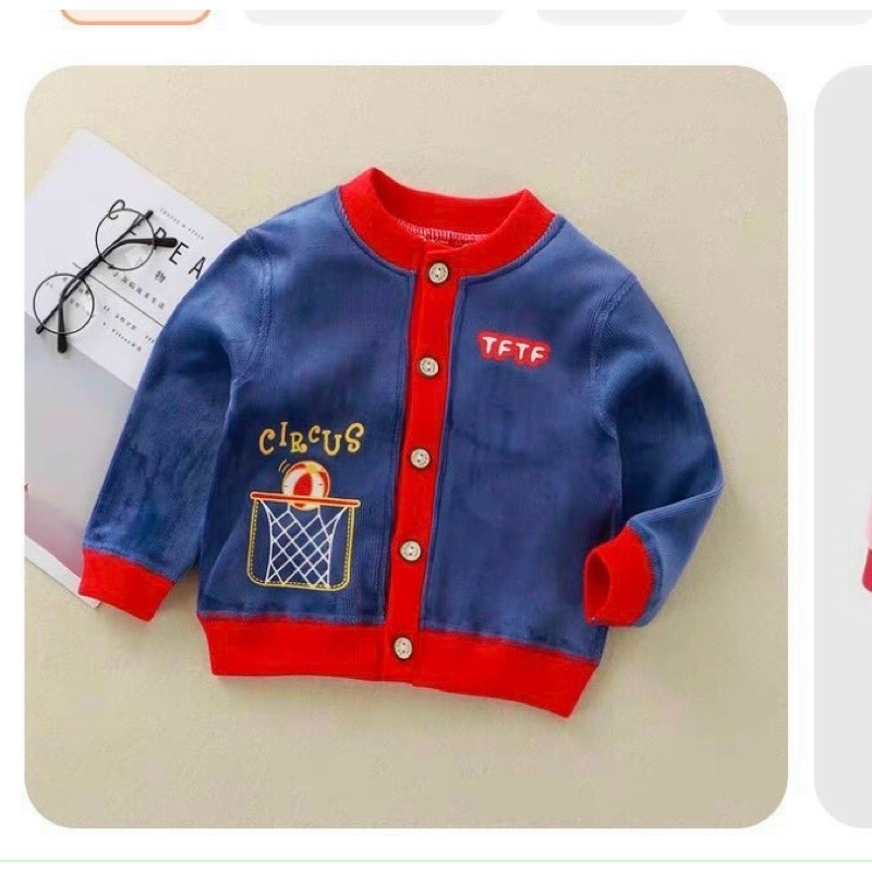 Áo cardigan nhung lót lông cho bé trai bé gái, quần áo trẻ em thu đông