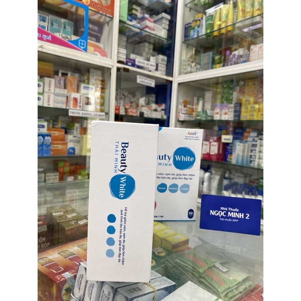 ✅ [Chính Hãng] Beauty White Thái Minh - Viên trắng da Thái Minh-Hỗ Trợ Giảm Nám Sạm Da, Làm Chậm Quá Trình Lão Hóa Da