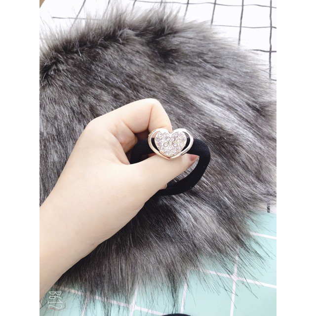 Dây buộc tóc mặt đá to đẳng cấp siêu đẹp !