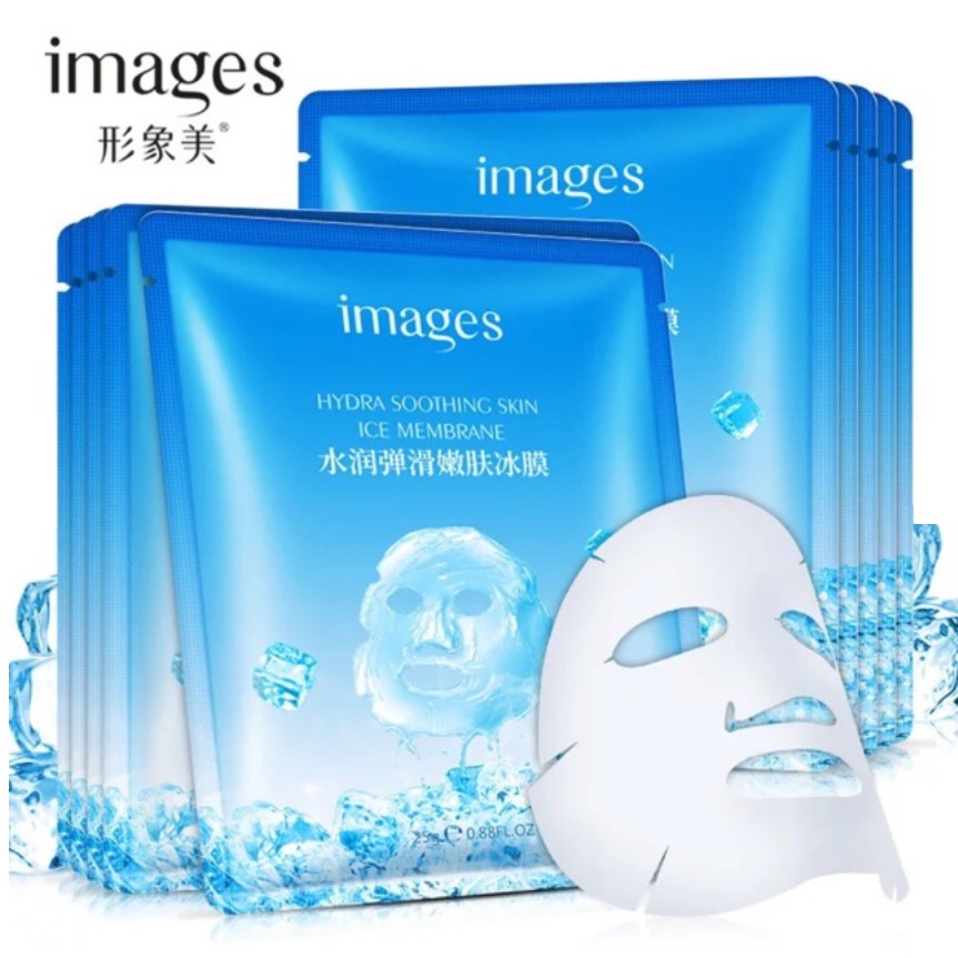 Combo 10 Mặt nạ Đá Băng Hydra Smoothing Skin Ice Membrane Images Nội Địa Trung