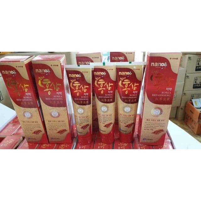 kem đánh răng hồng sâm