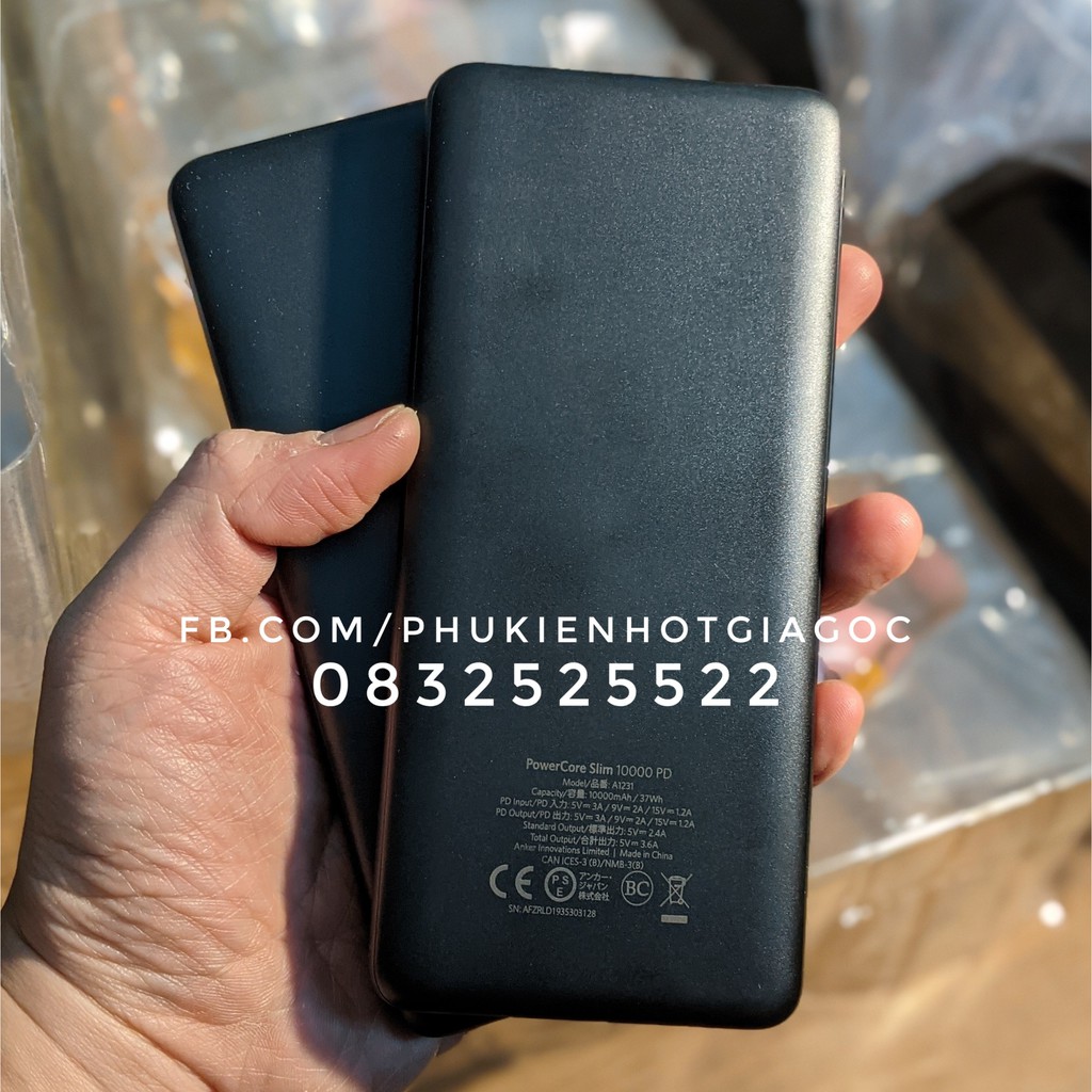 Sạc Dự Phòng Anker PowerCore Redux PD 10000 mAh Redux A1239 / 10.000 mAh Metro vải fabric PD A1239