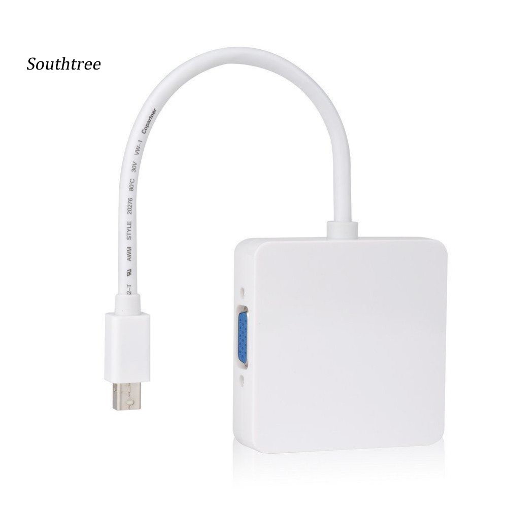 Cáp Chuyển Đổi 3 Trong 1 Dp Thunderbolt Sang Dvi Vga Hdmi Cho Macbook