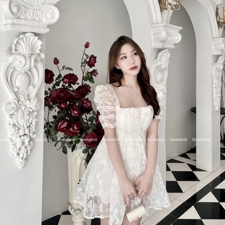 Váy babydoll nơ ngực (ảnh thật tự chụp)