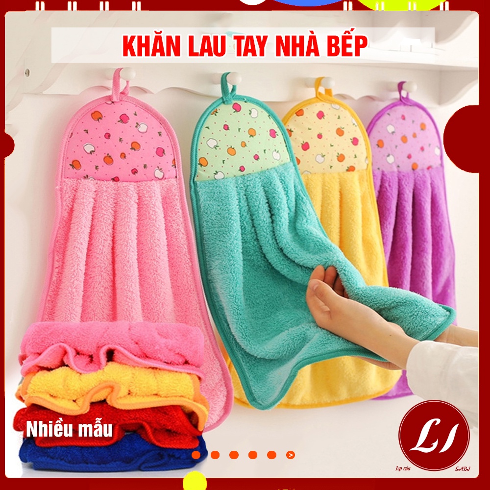 Khăn lau tay nhà bếp đa năng mềm mịn, thấm hút tiện lợi (30x40cm) - Nhiều mẫu