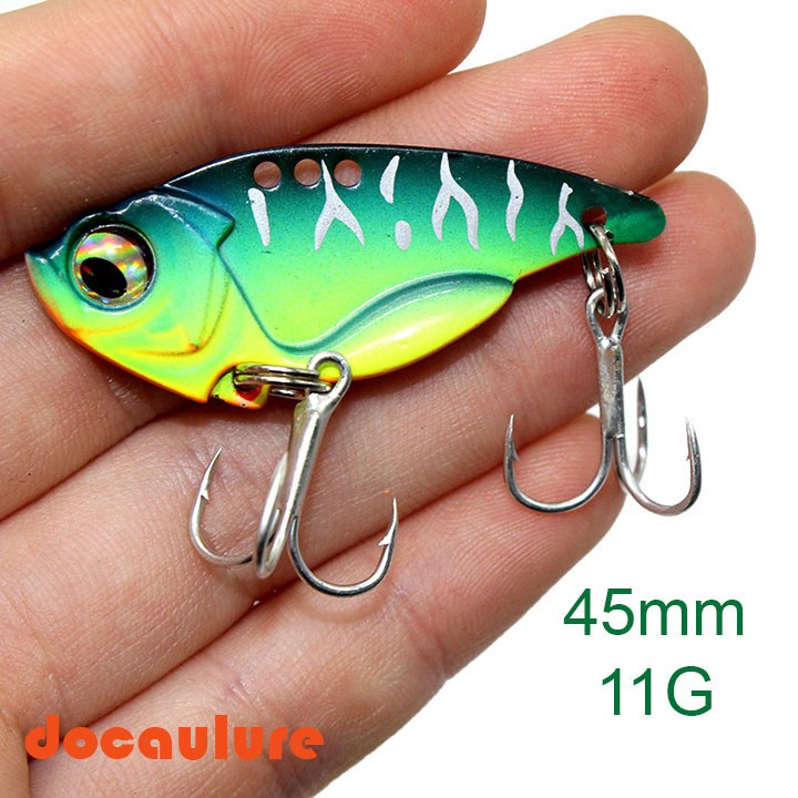 Mồi câu lure, mồi câu cá sắt VIB 45mm 11g lưỡi câu siêu bén