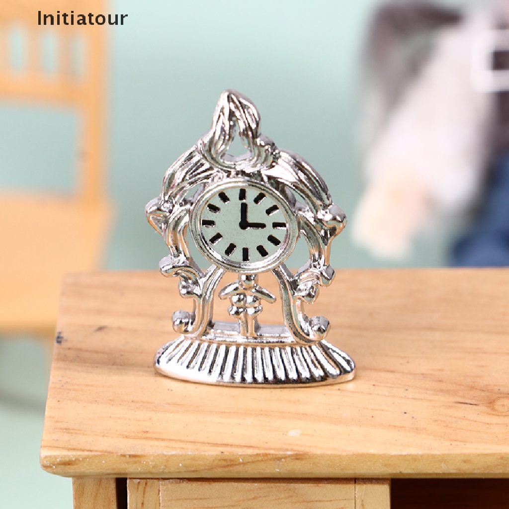 Đồng Hồ Để Bàn Tỉ Lệ 1: 12 Dùng Trang Trí Nhà Búp Bê