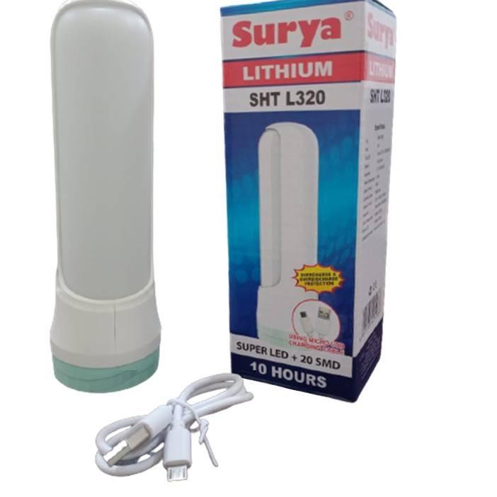 ̄➮ Đèn Pin Năng Lượng Mặt Trời SHT L320 20 SMD Cực Sáng