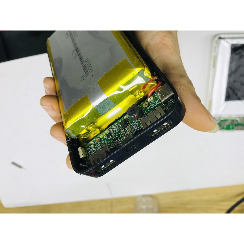 Mạch sạc dự phòng kèm pin 10000mAh - 20000mAh hơi phồng