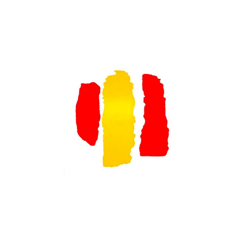 Đề Can Vinyl Hình Cờ Tây Ban Nha Vui Nhộn Dán Trang Trí Thân / Cửa Sổ Xe Hơi / Xe Máy