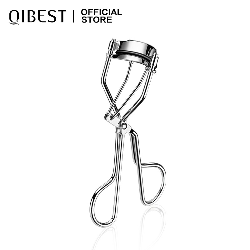 Dụng Cụ Bấm Uốn Mi QIBEST Màu Bạc Trang Điểm Mắt 18g 10cm * 9.5cm