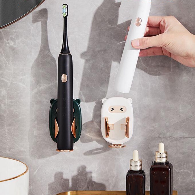 Giá Đỡ Bàn Chải Đánh Răng Gắn Tường Không Đục Lỗ Đơn Giản Tiện Dụng Cho Nhà Tắm