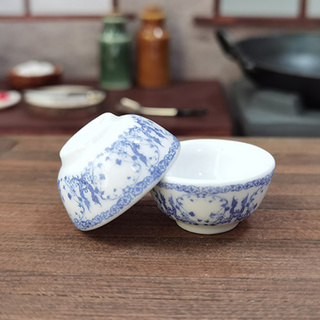 Bộ Chén Mini Bằng Sứ Cho Nhà Búp Bê