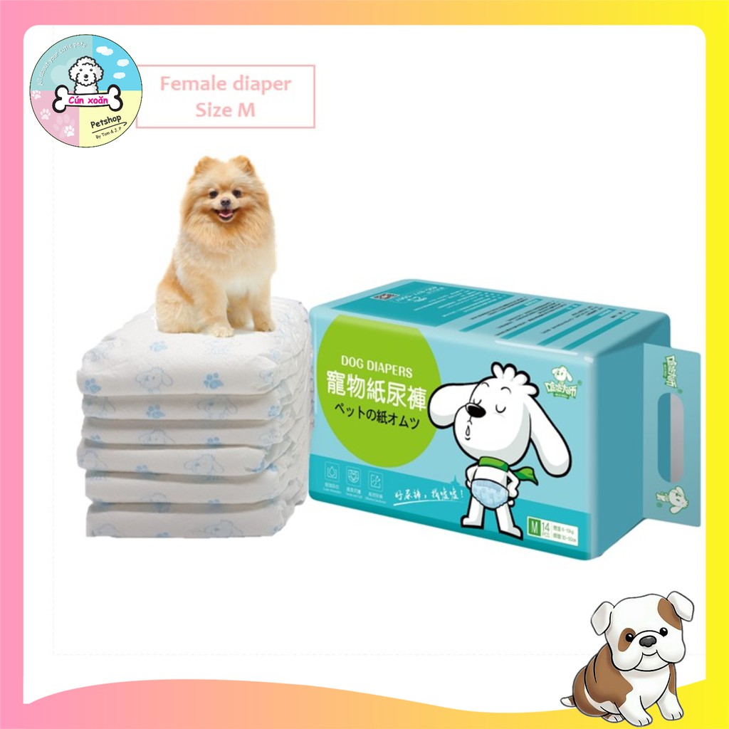 [Mã PET50 giảm 10% - tối đa 50K đơn 250K] Bỉm cho chó mèo Sumiho (Đực/Cái) (Nhiều size S/M/L/XL) tã bỉm cho thú cưng