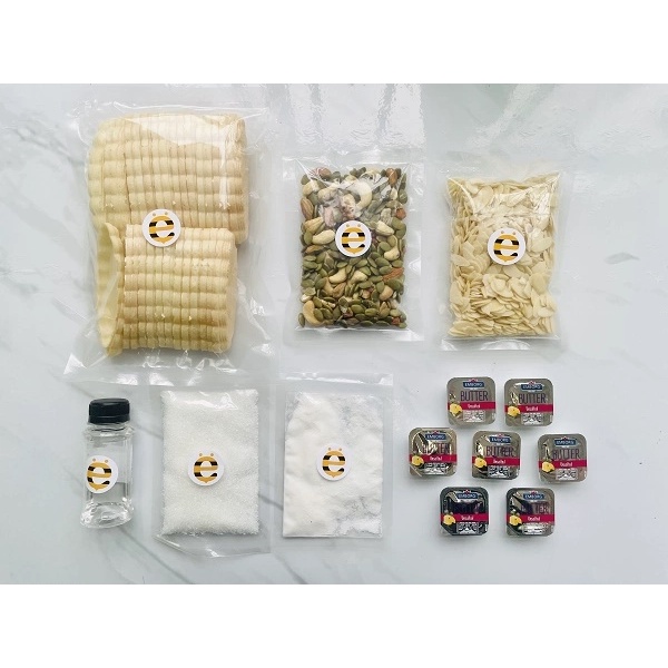 Set nguyên liệu làm bánh thuyền hạt dinh dưỡng thành phẩm 30 bánh mỗi combo