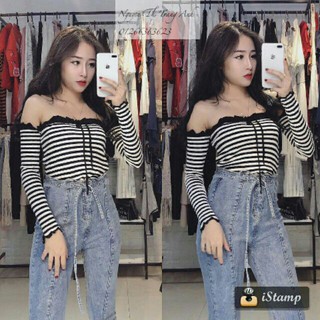Áo len trễ vai siêu đẹp