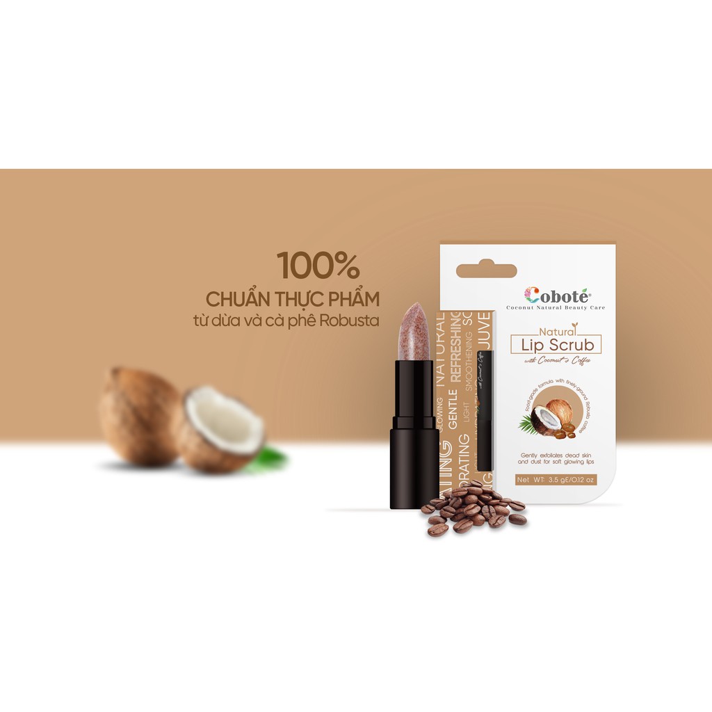 Son tẩy tế bào chết chuẩn thực phẩm Coboté 3.5g | BigBuy360 - bigbuy360.vn