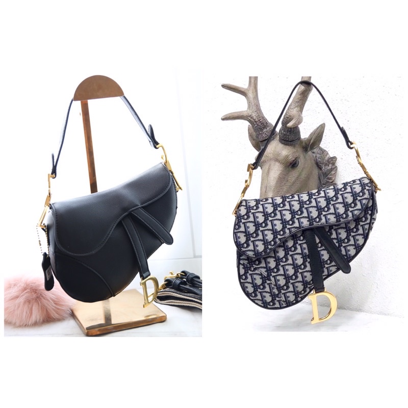 Túi Dior Saddle (yên ngựa) đen bóng lì 2 quai fullbox bill sành điệu-phukien.changshouse
