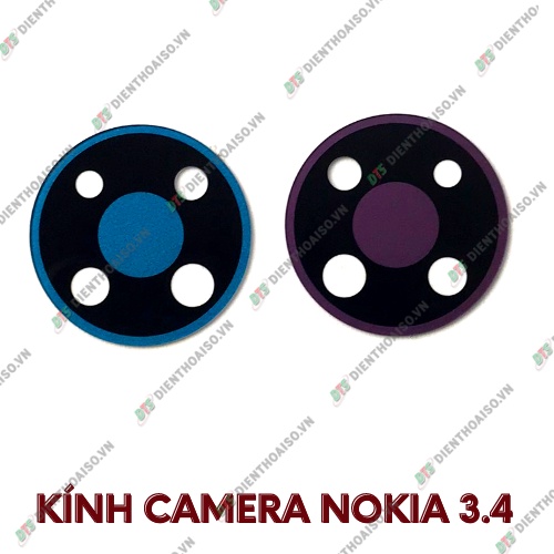 Mặt kính camera nokia 3.4 có sẵn keo dán