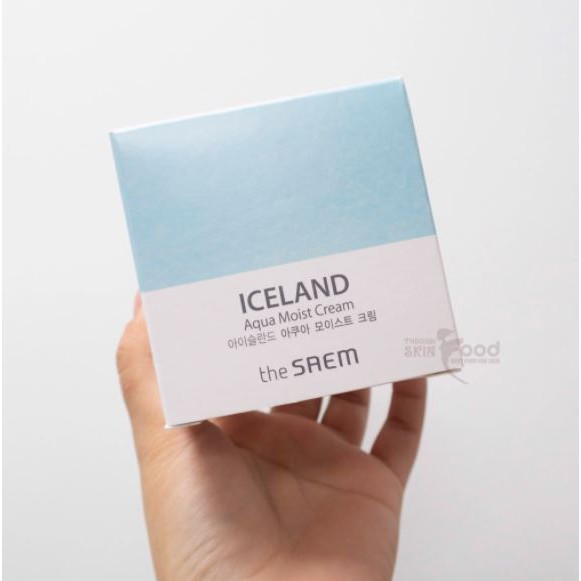 Kem Dưỡng Ẩm Cấp Nước Từ Nguồn Nước Khoáng Sông Băng The Saem Iceland Aqua Moist Cream 60ml