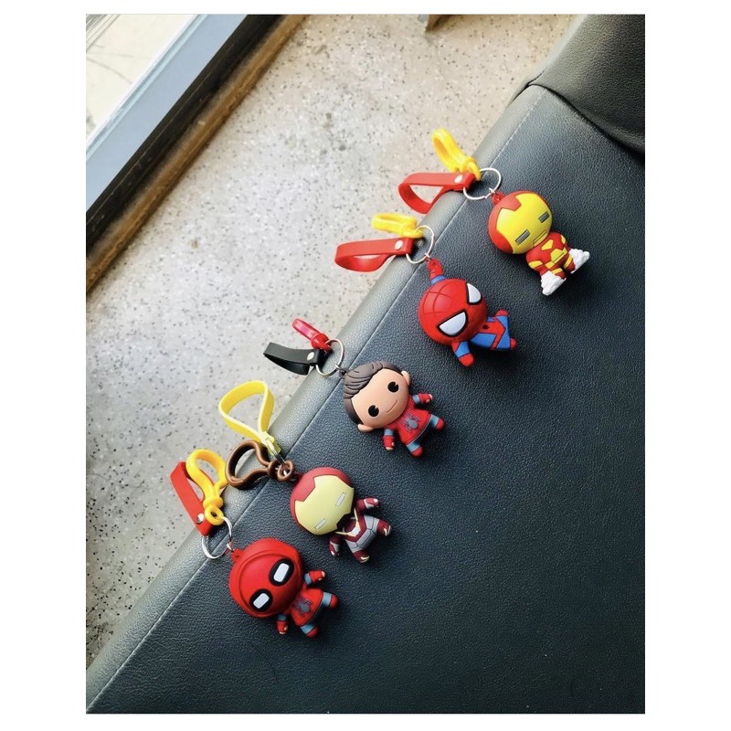 Móc khoá siêu anh hùng Avengers, spider man, iron man, spider boy