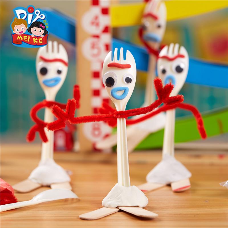 Toy Story 4 Forky Đồ ChơI Trẻ Em DIY Handmade Đồ ChơI GiáO DụC