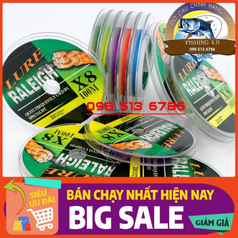 dây dù câu cá X8 Lure sợi PE mượt mịn đủ size