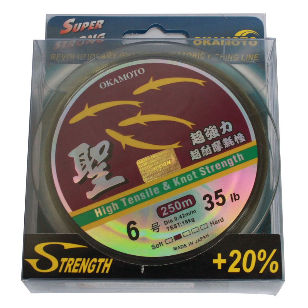 Cước Câu Cá Okamoto 250m, Cước 4 Con Cá, Cước Làm Thẻo Trục Câu Đài, Cước Câu Lục Lăng Xê Đủ Size
