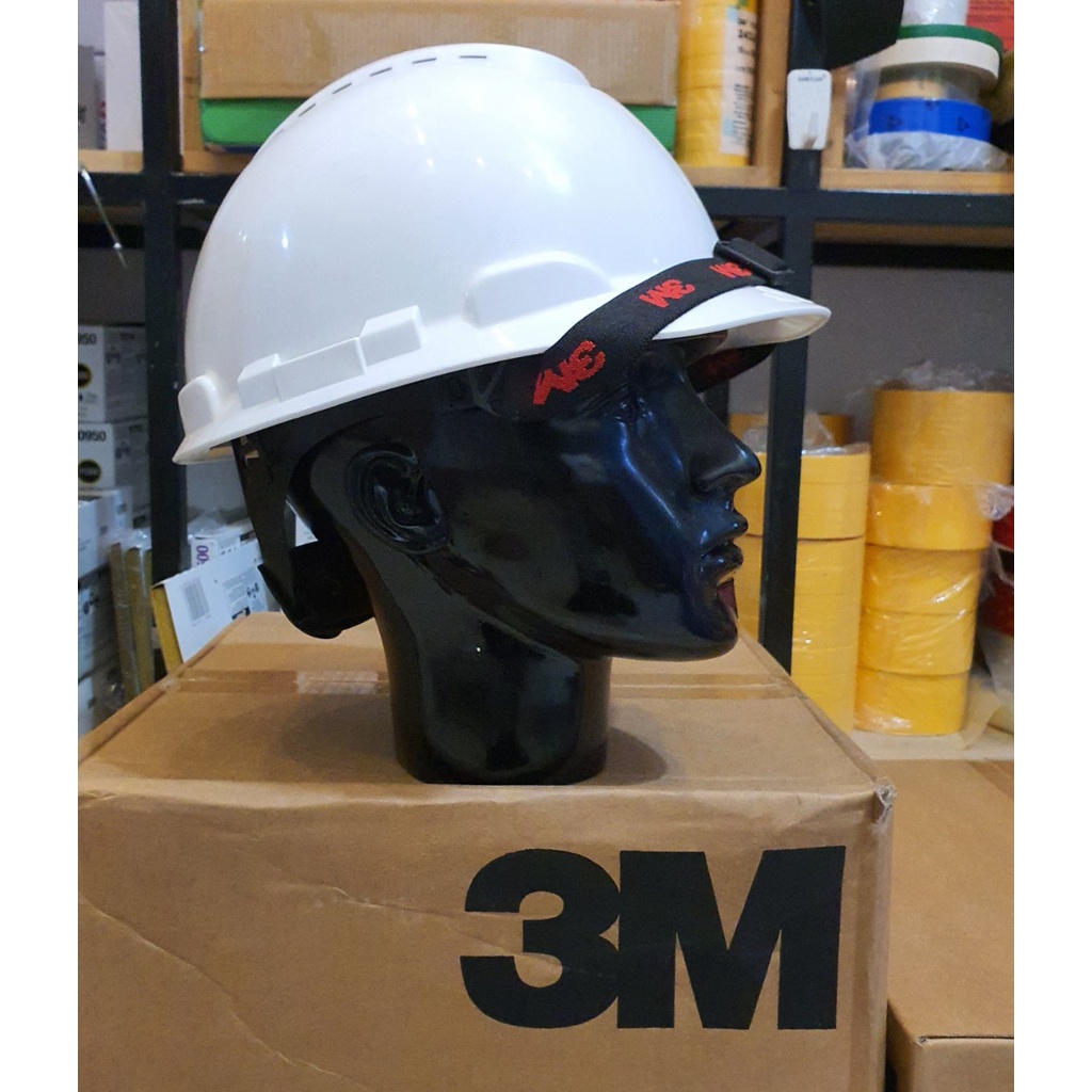 Mũ bảo hộ 3M H701V màu trắng có lỗ thông khí (Gồm quai)