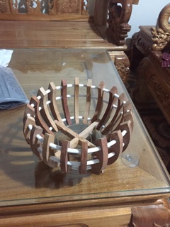 chậu trồng lan bằng gỗ size 20cm
